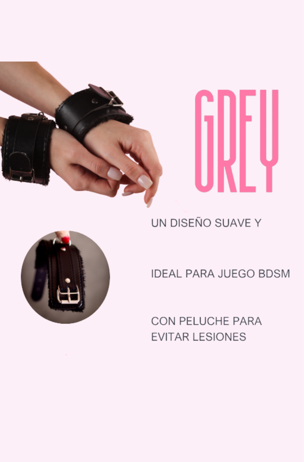 Esposas con Cadena Grey