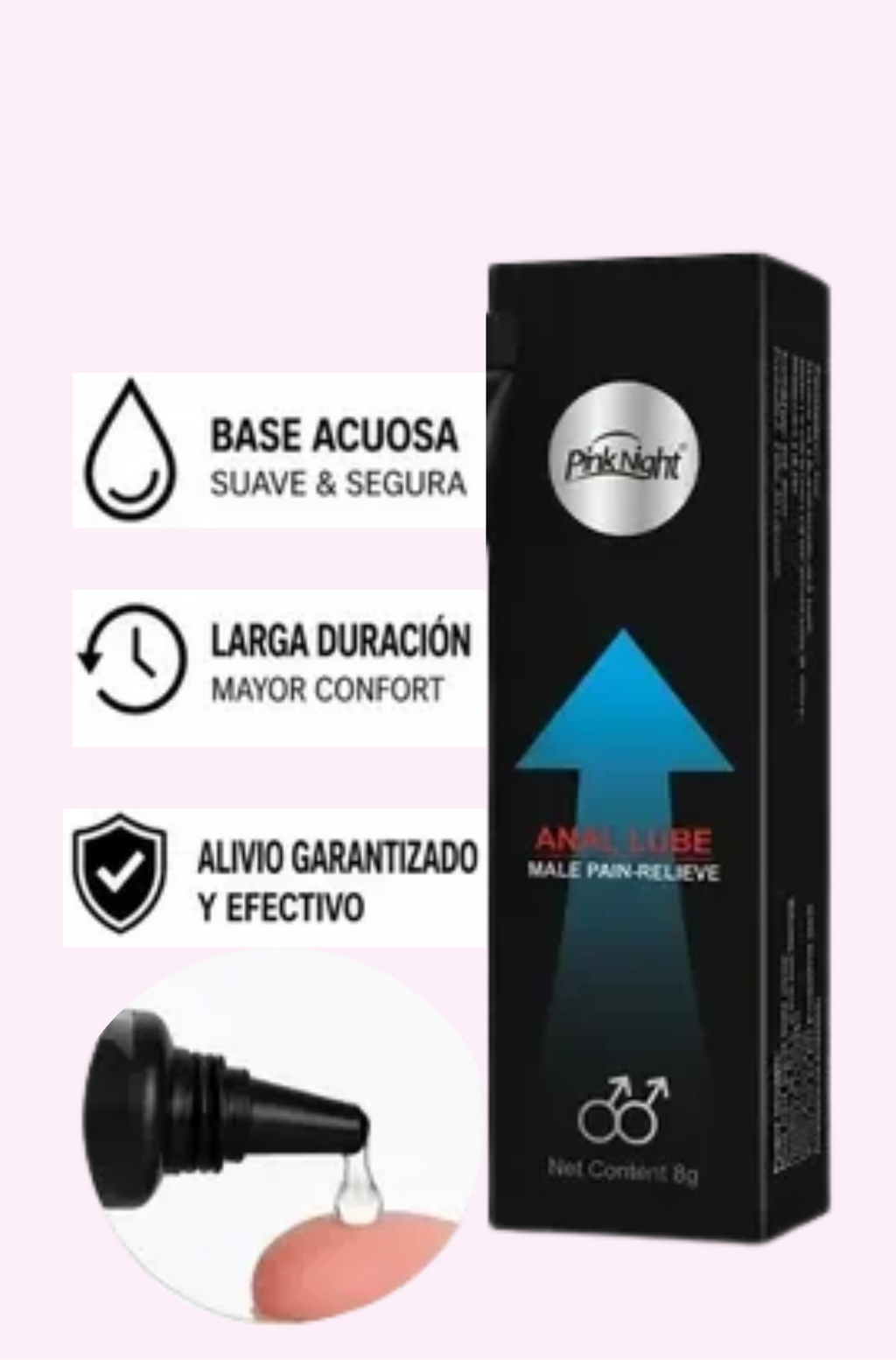 pinknight Lubricante íntimo Anal Desensibilizante 3g