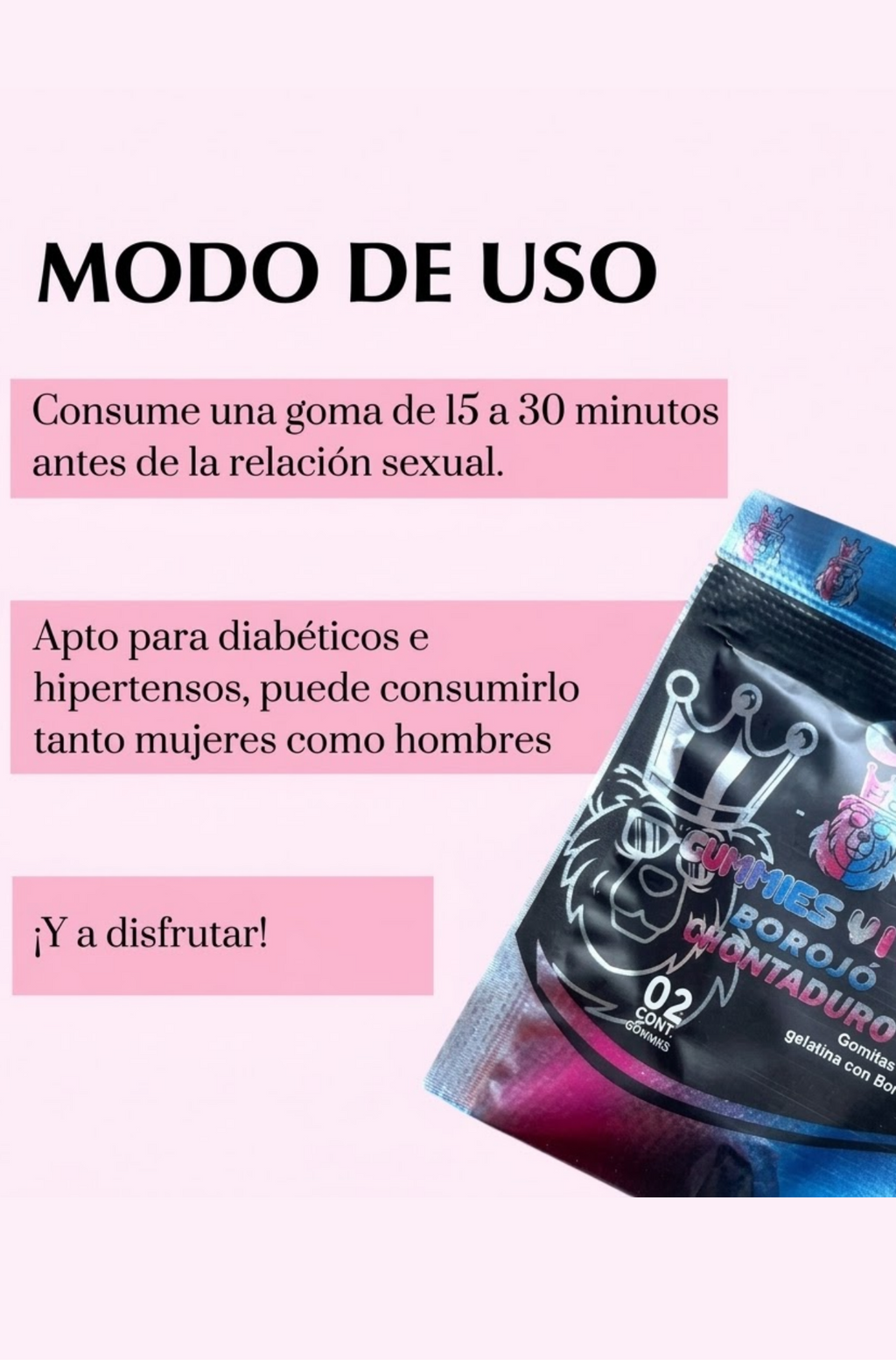 Potencializador unisex VIKING gomas