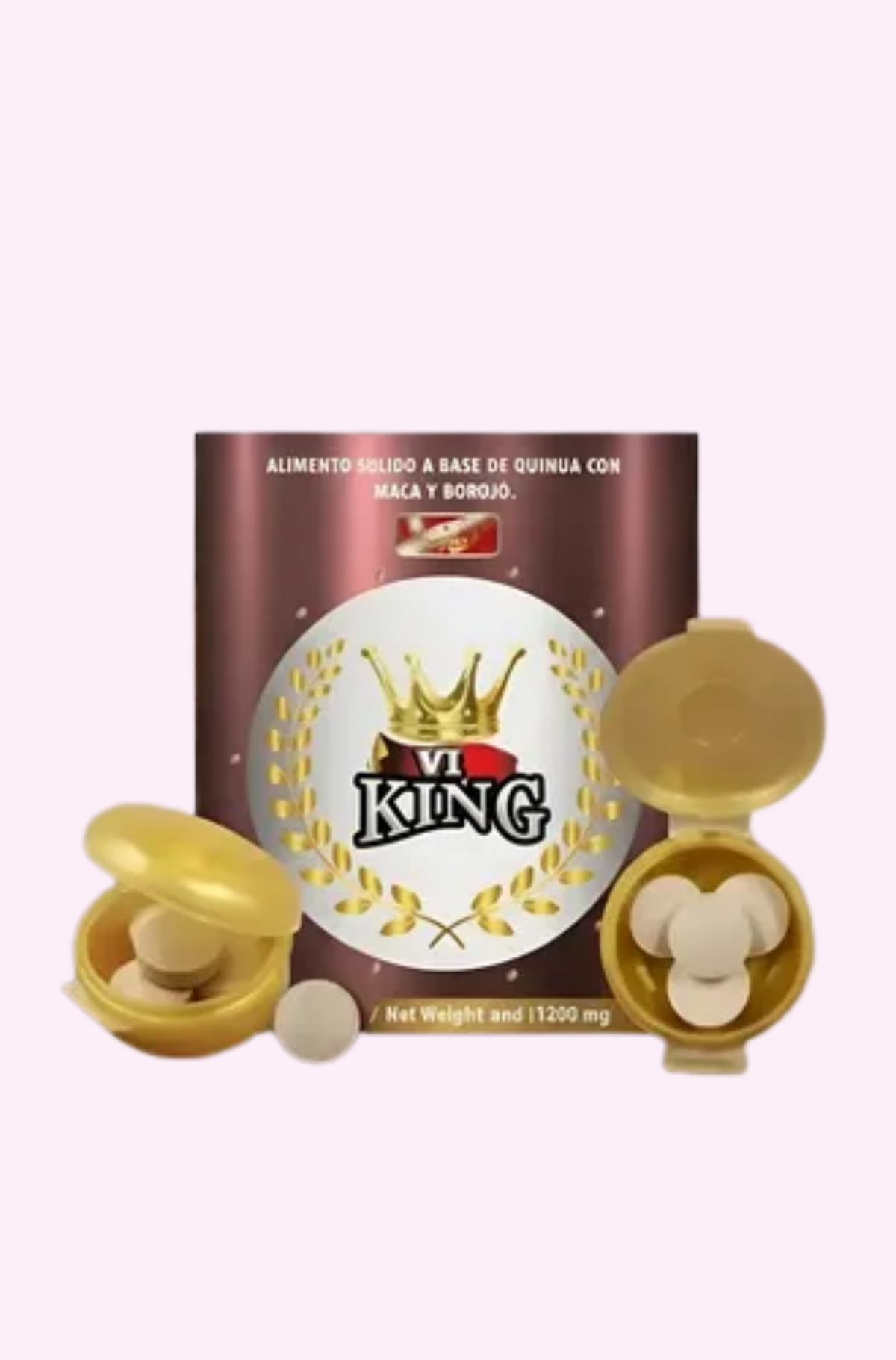 Potencializador vi king para hombre x4 tabletas