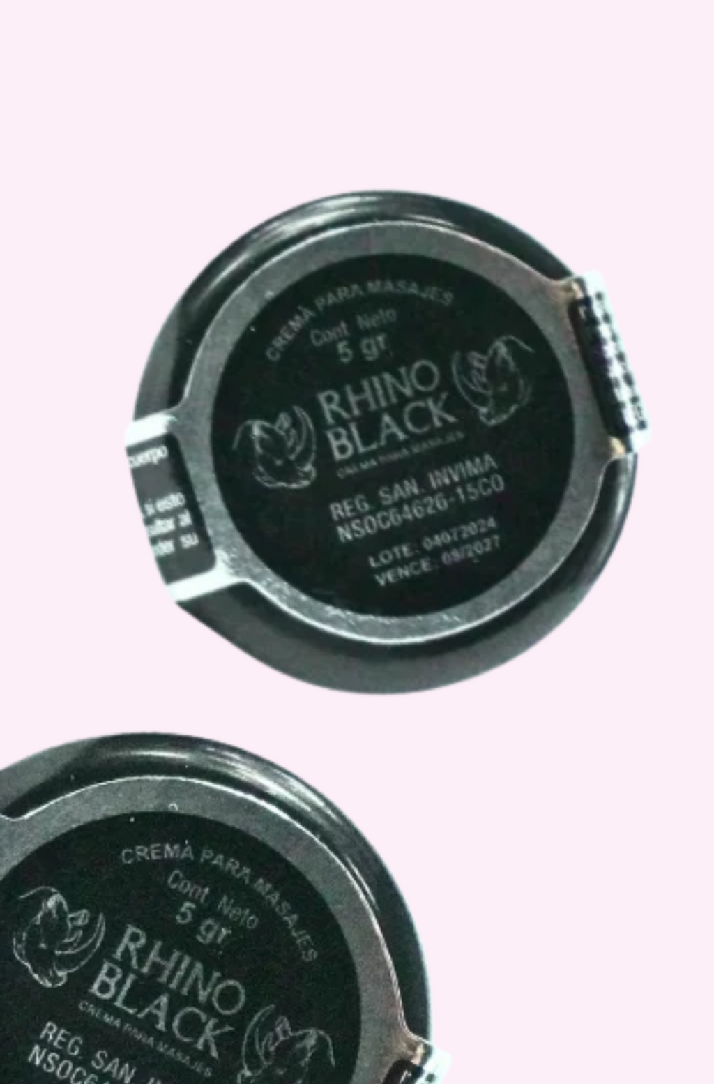 Retardante En Crema Rhino Black Plateado 5gr