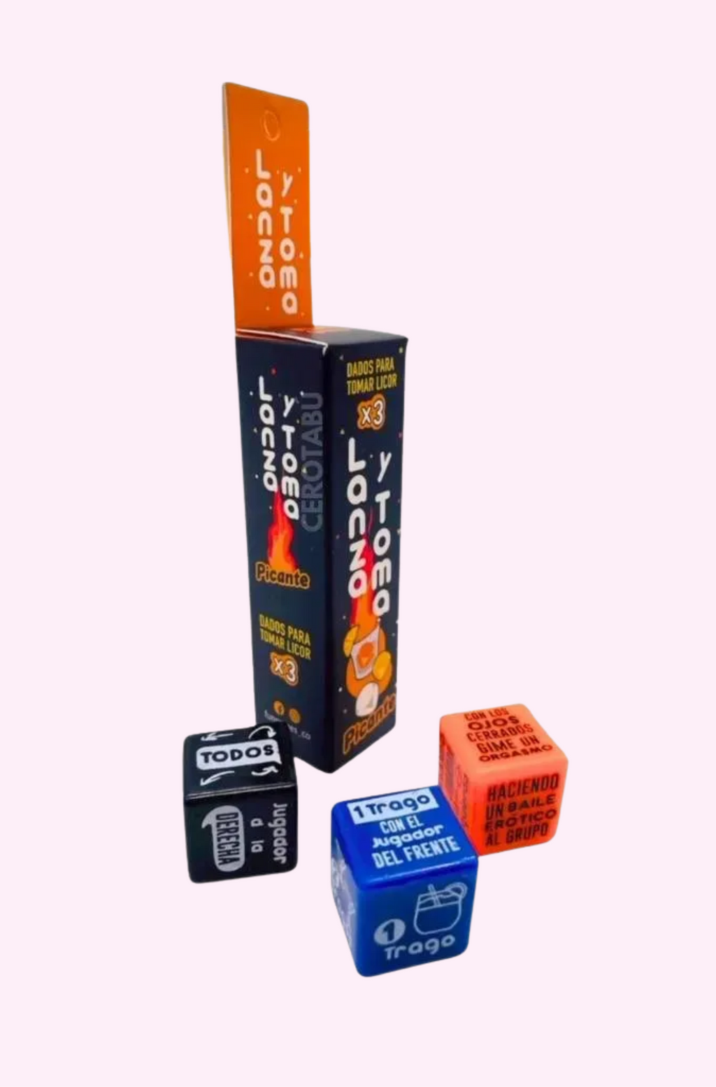 Dados Lanza y Toma Picante x3