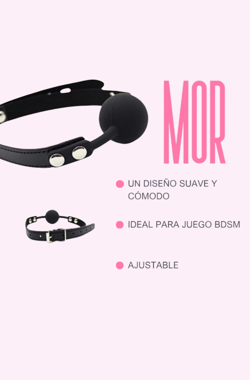 Mordaza Gag clásica negra