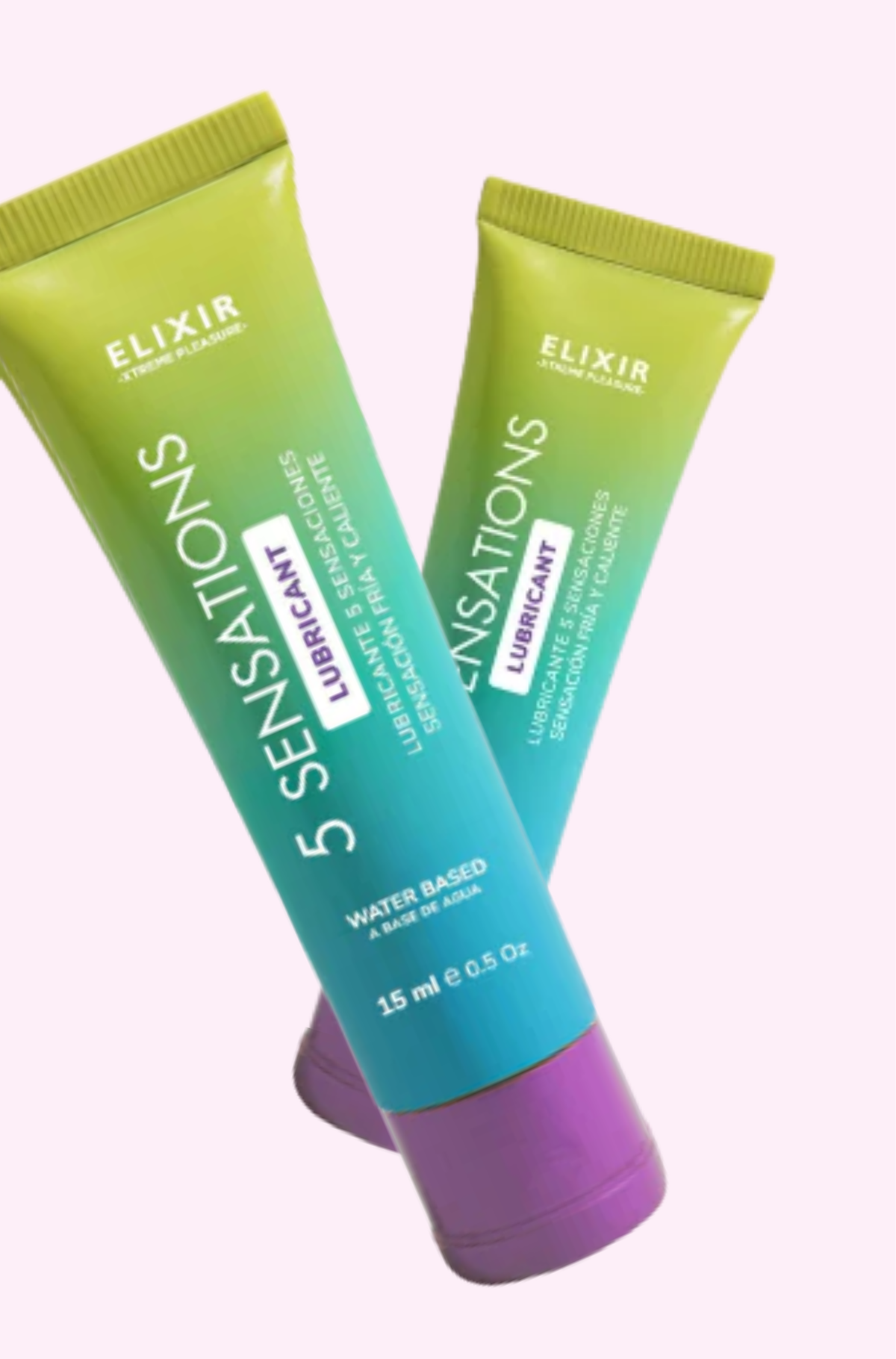 Lubricante 5 sensaciones Elixir 15ml (Frío, Caliente, Besable, Calmante, Larga duración)