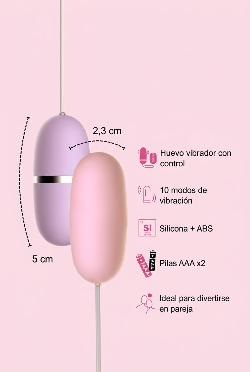 Huevo Vibrador para Clítoris Concha